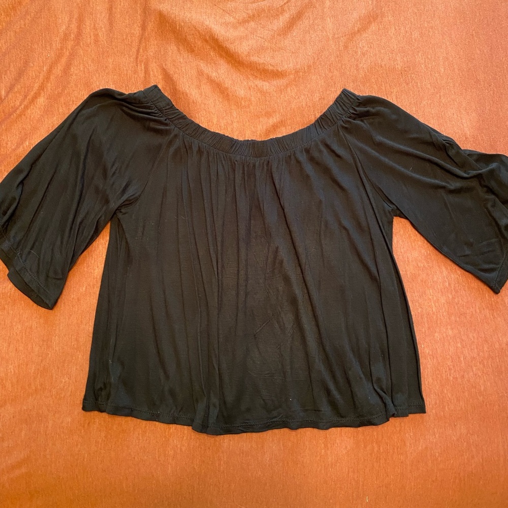 black off the shoulder top